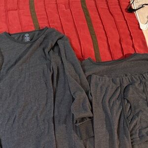 Men's Gray Thermal Set